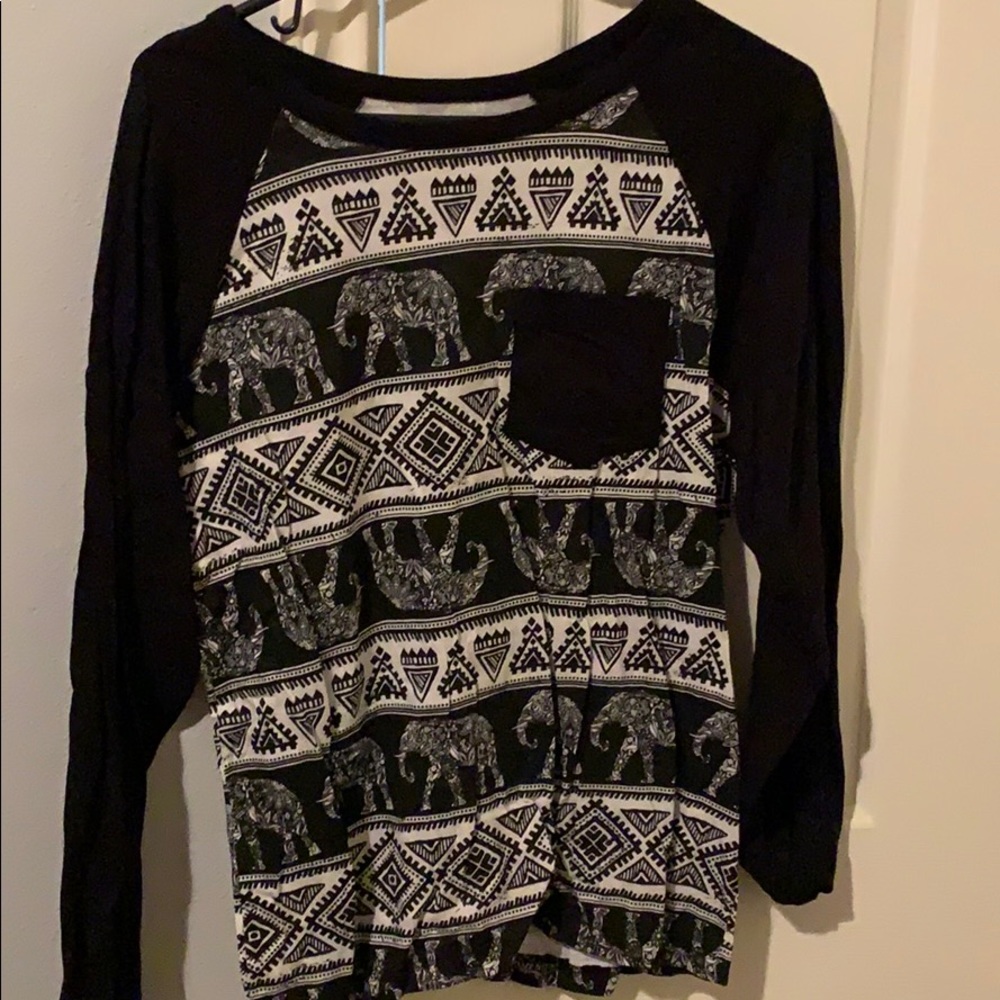 Quarter Length Elephant Shirt